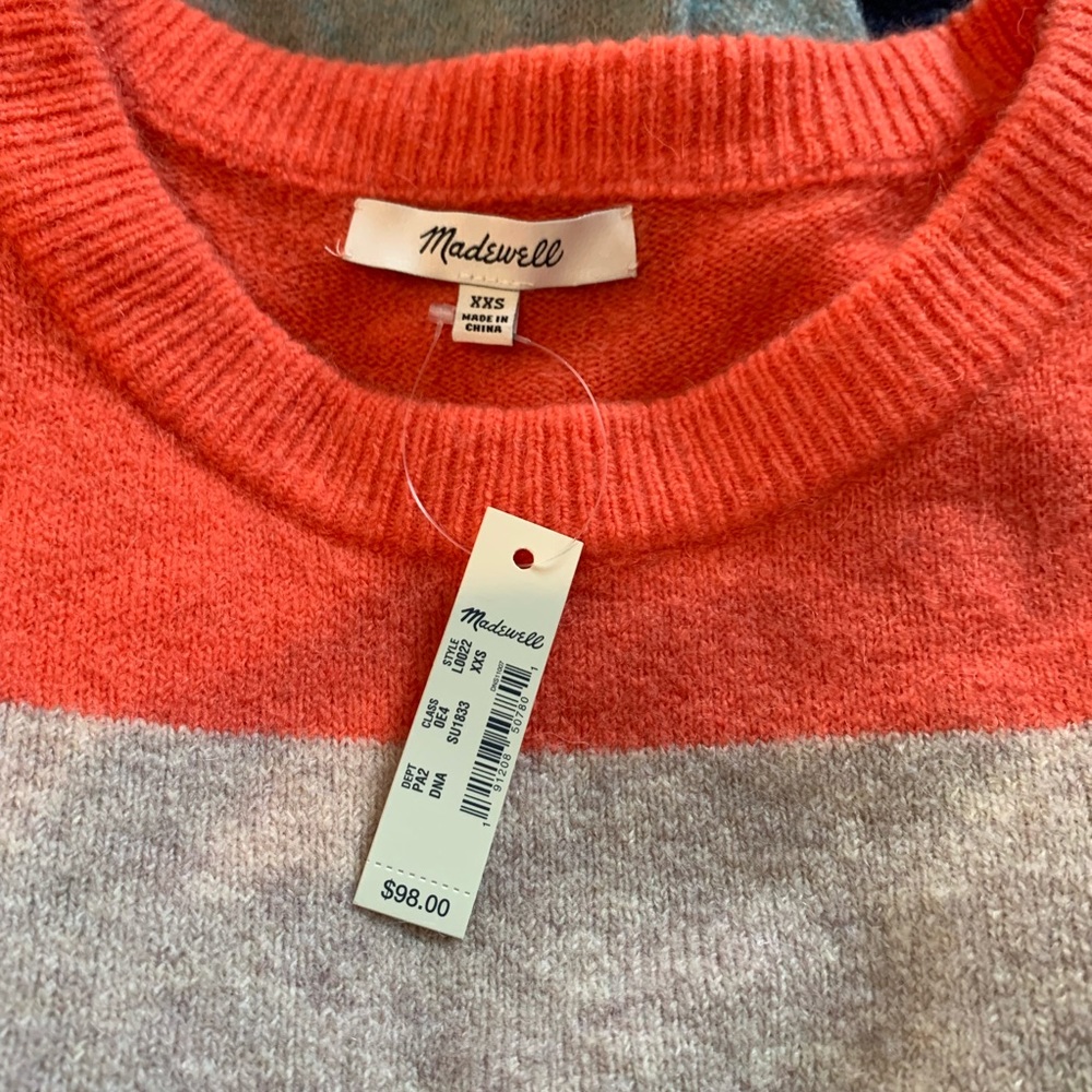 Striped Gladwell Balloon-Sleeve Pullover Sweater - Picture 5 of 6